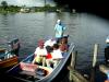 Brother Roy, Brother Aptie, Brother Oliver, and Brother Chris getting ready to go to one of the churches in the bush